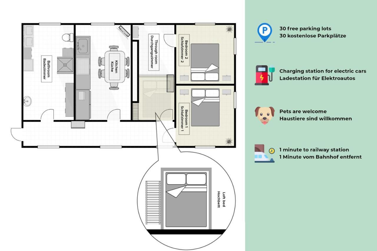 Wohnung In Top-Lage - Direkt Am Bahnhof 바트빔펜 외부 사진
